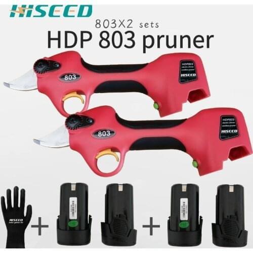 Promotion two sets of 803 cordless electric pruning shears, genuine fast and quick pruner