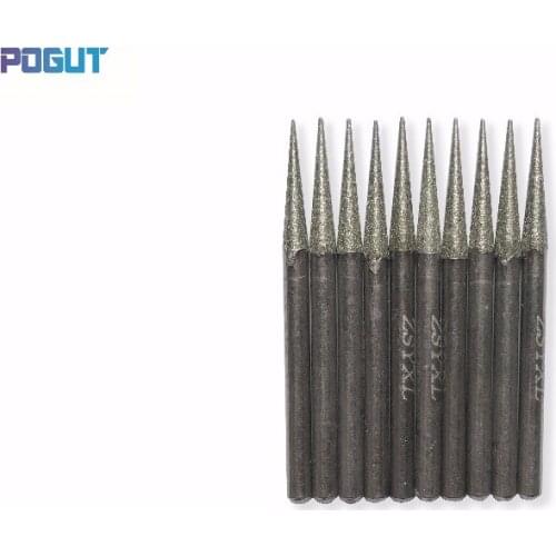 Diamond Conical Grinding Head Set DREMEL 3mm shank Rotary Tool Drill Bit for grinding jade, stone, marble, glass
