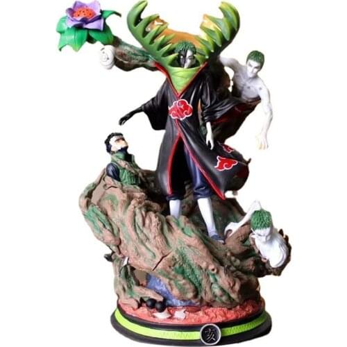 Naruto Shippuden Anime Action Figure GK Statue 38cm Zetsu Oversized Akatsuki Desktop Collection Toys Children Gift Figma