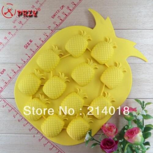 Free shipping Jelly mould pineapple modelling ice mold silicone chocolate mould fondant mold Fruit shape ice mold No.:BG104