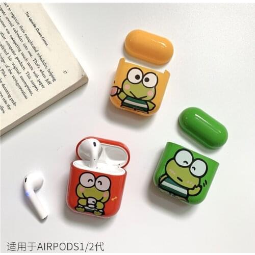 For airpods 1/2 Cute frog Cartoon Protective Cover Bluetooth Wireless