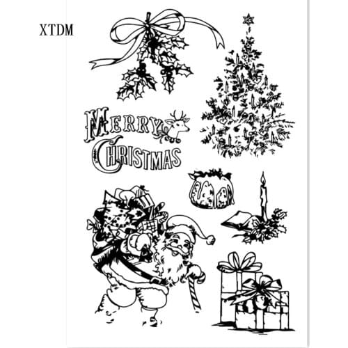 Hot selling christmas gift transparent clear stamp / silicone seal roller stamp DIY scrapbook album / card productionEaster