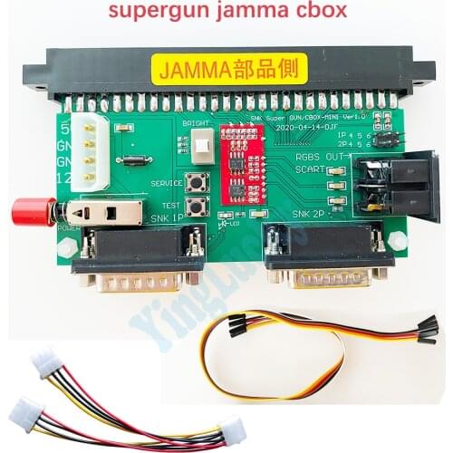 SNK Motherboard 28Pin JAMMA With 12V 5A power supply NEOGEO video SuperGun/CBOX mini SNK/DB15 gamepad interface RGBS/SCART
