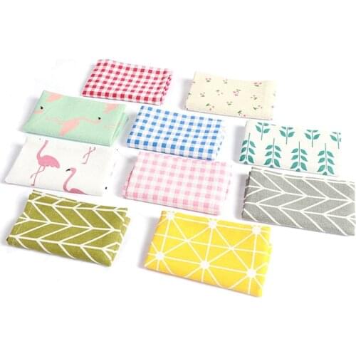 Linen Placemat Ins Japanese Fashion Fabric Table Mats Simple Napkins Table Mat Insulation Pad Tablecloth Coaster Kitchen Tool