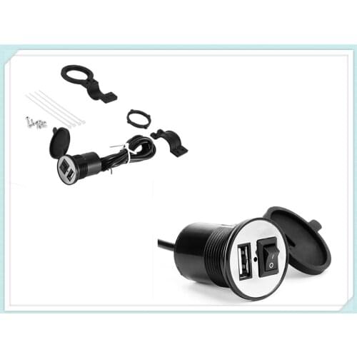 Motorcycle USB mobile phone charger power supply waterproof for Kawasaki Z1000 ZX10R ZX12R ZX6R ZX636R ZX6RR ZX9R