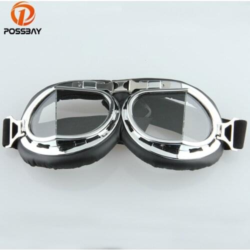 POSSBAY Motorcycle Scooter Goggles Motorcycle Glasses Motocross Googles Motorbike Google Cycling Offroad Eyewear ATV Ski Sport