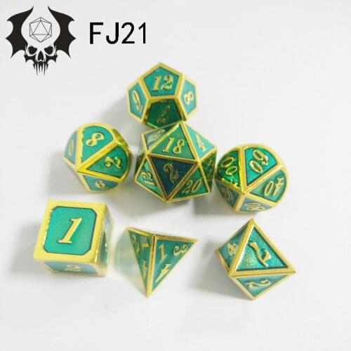 A Set of Polyhedral Digital Dice Set New High-quality Dice Set Regular Role Multiplayer Game Entertainment Dice