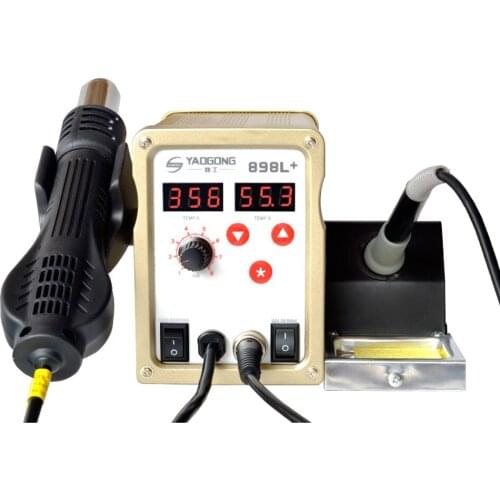 2 in 1 digital display adjustable constant temperature mobile phone maintenance soldering iron YAOGONG 898L