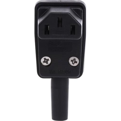 IEC C13 Right Angle Female 10A 250V Socket Plug Connector Adapter Outlet