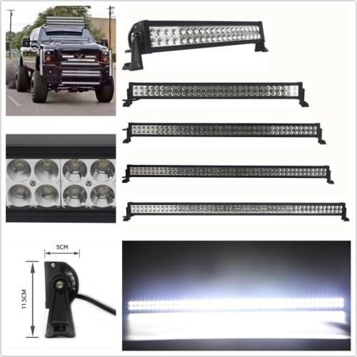 OffRoad 14 22 32 42 50 52 inch LED Bar Double Row LED Work Light Bar for Tractor Boat 4WD 4x4 Car Truck SUV Jeep Ford