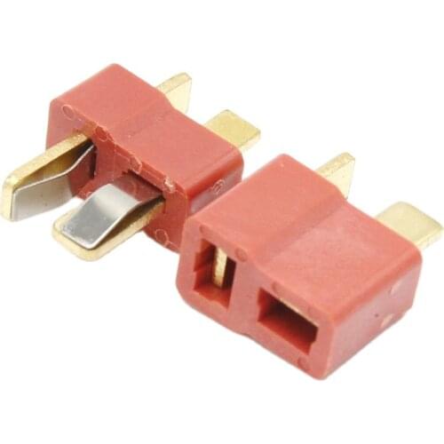 Free shipping T type RC battery connector T type Connector battery plug Female+male 100pcs/lot