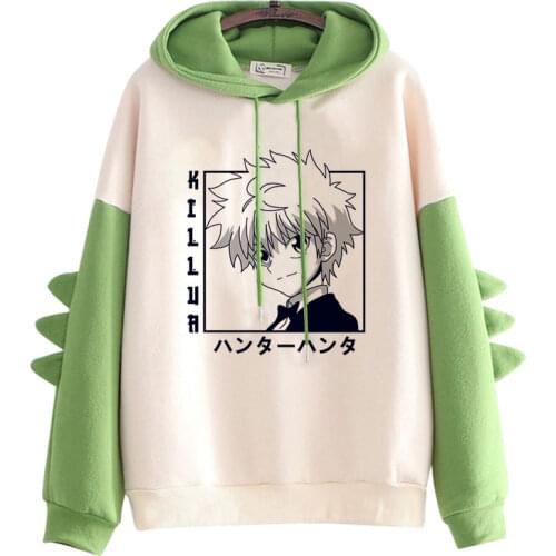 2021 Unisex Hoodies Hunter X Hunter Men Women Pullovers Hoodies Sweatshirts Killua Zoldyck Hisoka 90s Anime Hoody Streetwear Top