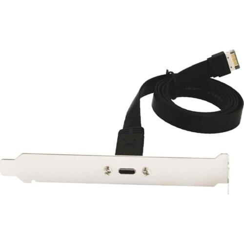 USB-C Panel Cable Mount Motherboard Header Extension Adapter,Front Panel Extension Cable for Internal 3.1 10G Gen2 20Pin