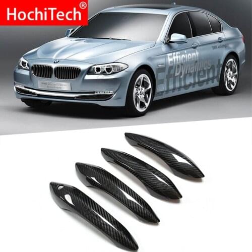 Top Quality for BMW 5 series F20 F22 F07 F15 2010-2017 Car Accessories Carbon Fiber Auto Door Handle Knob Exterior Trim Covers