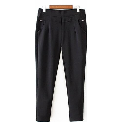 Winter Pants Women Trousers New Stretch High Waist Pants Loose Plus Size 5XL Plus Nelvet Warm Black Harem Pants Female Clothing
