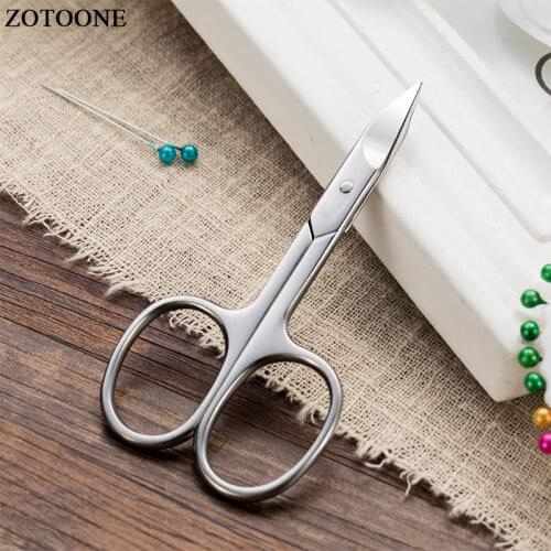 ZOTOONE Sewing Tailor Scissors Eyebrow Scissor Stainless Steel Hair Beauty Makeup Nail Dead Skin Durable Makeup Tool Craft E
