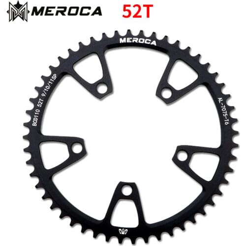MEROCA road bike sprocket BCD110mm compatible 9/10/11 speed aluminum alloy bicycle sprocket accessories