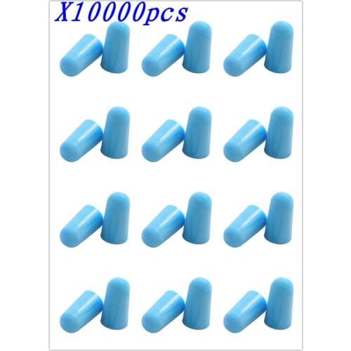 [ Fly Eagle ] 10000Pcs 3M Blue Foam Soft Ear Plugs Noise Reduction Earplugs