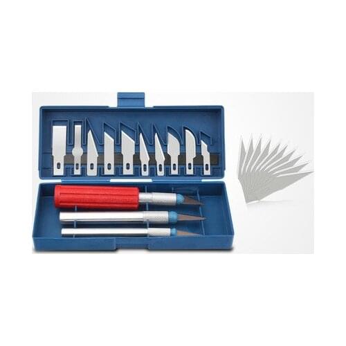 13PC engraving combination knife set paper-cutting knife student special rubber carving knife paper carving model tool pen knife