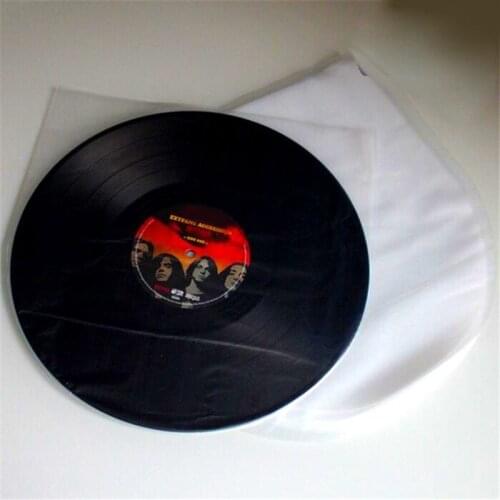 2021 New 50Pcs 12" Clear Vinyl Record Protecter LP Record Plastic Bags Anti-static Record Sleeves
