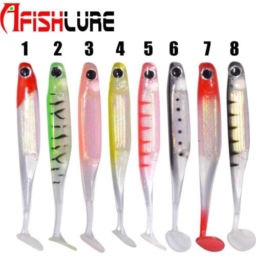 4pcs 2.2g 75mm soft Fishing Lures