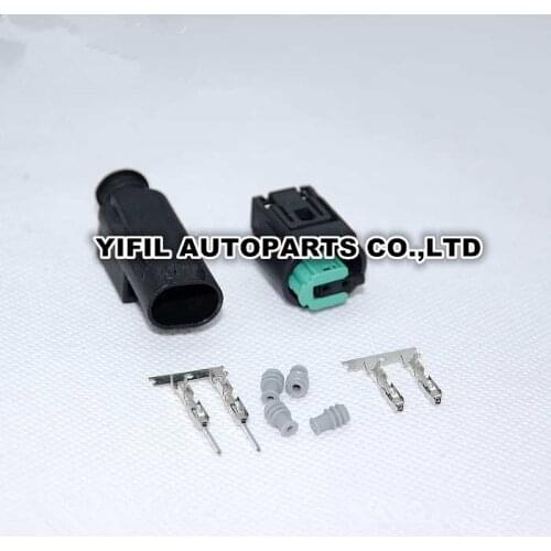 50sets/lot 2 Pin/Way Tyco Oxygen Water Temperature Sensor Plug Electrical Wire Connector 1-967570-3 968405-1 For BMW Buick