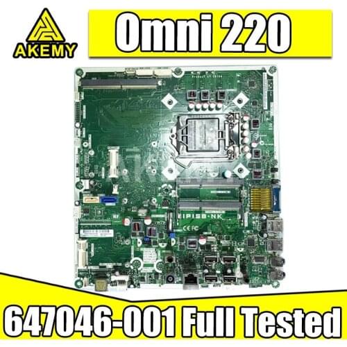 Akemy High Quality For HP Omni 220 TouchSmart 647046-001 IPISB-NK Motherboard Socket LGA1155 Full Tested