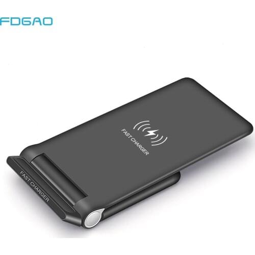 FDGAO 15W Qi Wireless Charger Quick Charge USB C Fast Charging for iPhone 11 XS XR 8 X Airpods Pro Samsung S9 S20 Fold Stand Pad