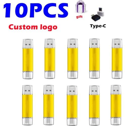 4GB 8GB 16GB 32GB Custom Pendrive OTG USB2.0 Flash Drive Multicolor Pen Drive Mobile Available USB Drive (Over 10 PCS Free LOGO)
