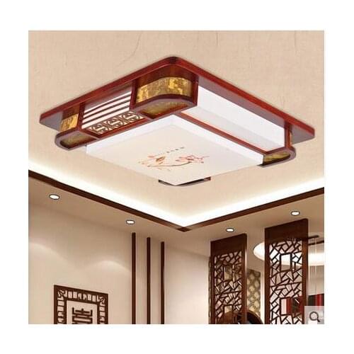 Chinese wooden LED ceiling lamps bedroom lamp LED lamps small living room bedroom lamp book hotel room ceiling light ZA9147
