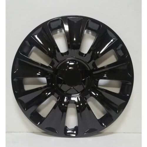 16 Inc Unbreakable Flexible 4 Pcs Wheel Cover Piano Black for Opel Citroen Peugeot Fiat Renault Ford Honda Hyundai Chevrolet toyota