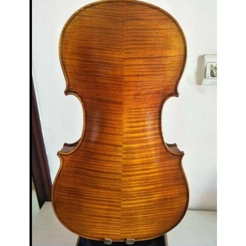 Master 16.5" Viola Solid flamed maple back old spruce top hand made 1262