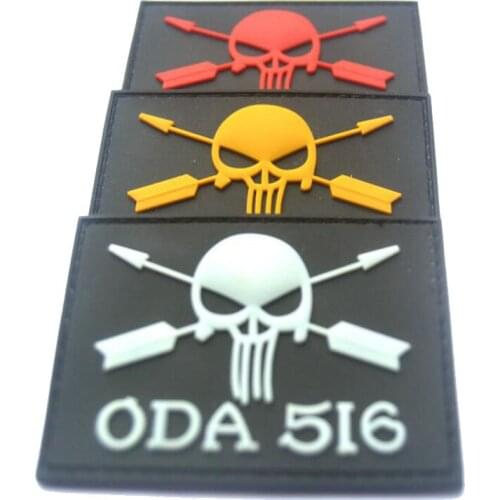 US Marine Corps ODA516 Banner PVC Epoxy Armband Military Tactics Special Forces Badge Army Fan Clothing Outdoor Sports Patch