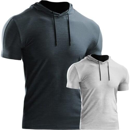Mens Sports Hoodies Basketball Jerseys Fitness T Shirt Compression Shirts Tee Shirt Homme Tracksuit Running Tights with String