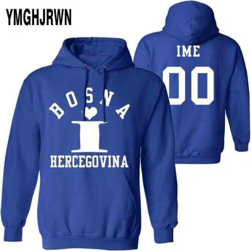 BOSNIA AND HERZEGOVINA male youth pullover diy free custom name number sweatshirt bosnian bih flag croatian boy clothes