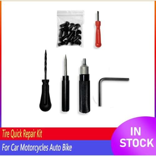 1 set Car Tire Quick Repair Kit For Motorcycles Auto Bike Car Tire Tyre Repair Tools For Vacuum Tyres Of Electric Vehicle