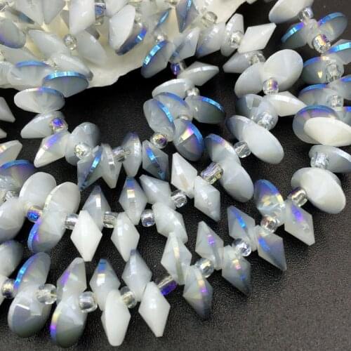 New fashion diy spacers findings 140pcs blue orange diy 4*8mm crystal glass bicone accessories beads jewelry making B2884