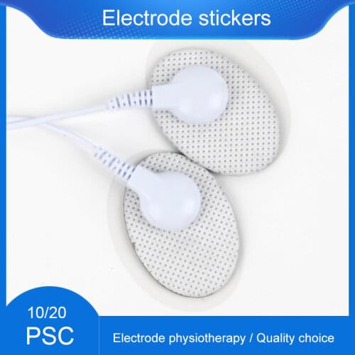 20/10PCS Mini Button Electrode Pad Patch Sticker Pulse Electrode Pads for Tens Acupuncture Therapy Body Massager Physiotherapy