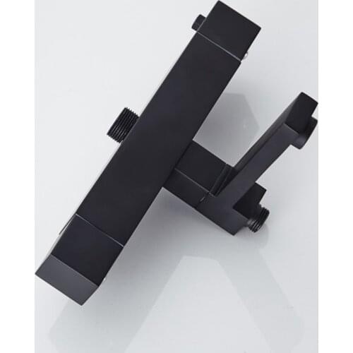 Wall Mounted Black thermostatic shower faucet square shower tap hot and cold Shower faucet Bathtub thermostatic shower mixer