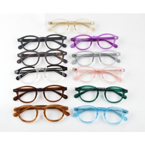 Glasses Men Woman Johnny Depp Eyeglasses Transparent Lens Brand design Computer Goggles male Vintage Style Optical glasses frame