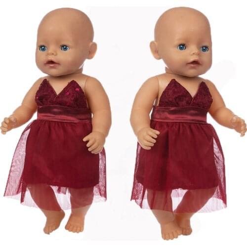 Full Dress Suit Doll Clothes Fit For born baby 43cm Doll Clothes Doll Accessories For 17inch baby Doll