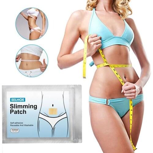 Natural Slimming Stick 100 Pieces = 10 Bags Slimming Fat Patch Navel Loss Cellulite Slim Burning Anti Weight Patch Sticker G6H4