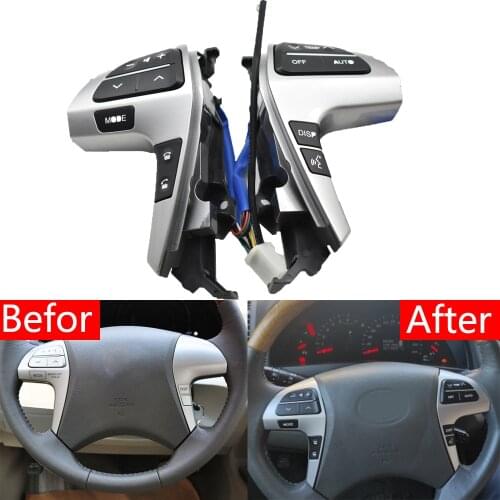 With backlight multifunction Bluetooth Steering Wheel Audio Control Button Switch 84250-06160 For Toyota Camry