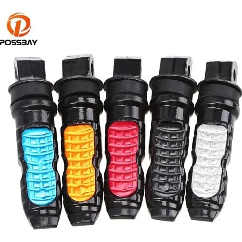 8mm Hole Aluminum Universal foot pegs Motorcycle footrests Passenger Rear Foot Pegs Pedal For Kawasaki Z750 Vulcan 900 yamaha