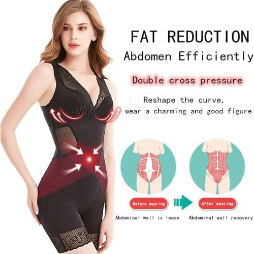 Ladie One-piece body shaping underwear volcanic stone design mulberry silk breathable buttocks lifting abdomen clothes freeship