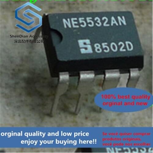 1pcs only orginal new Early new inventory White version 85 year big S 5532 NE5532AN dual op amp