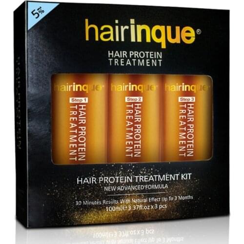 3 Pcs Brazilian Keratin 5% Straightening Hair Treatment Set Repair Damaged Hair Straightening Hair Care Products 300ml