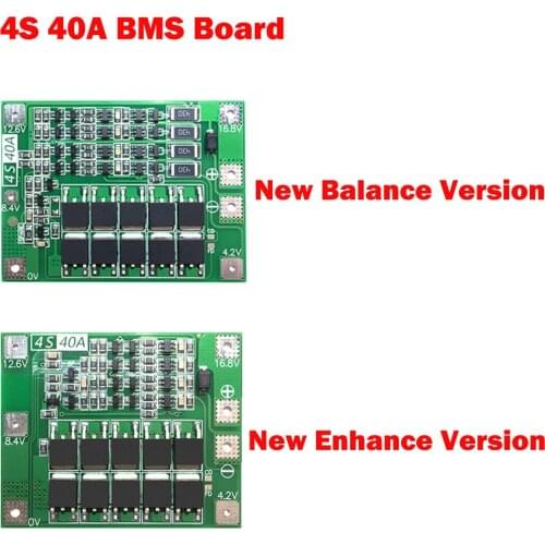 4S 40A Li-ion Lithium Battery Protection Board 18650 Charger PCB BMS For Drill Motor 14.8V 16.8V Enhance/Balance Version diy kit