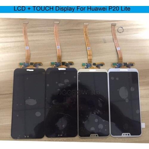 DGGROWING Brand New Top Quality Cellphone LCD Display With Touch Digitizer Complete For HUAWEI P20 Lite ANE-LX1 ANE-LX3