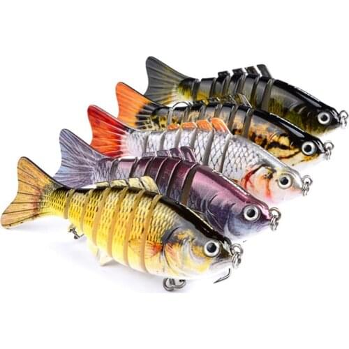 1pcs 10cm 15.2g Brand Multi Jointed Sections Fishing Lure Minnow Hard Bait Swimbait Wobblers Artificial Crankbait Pesca Tackle